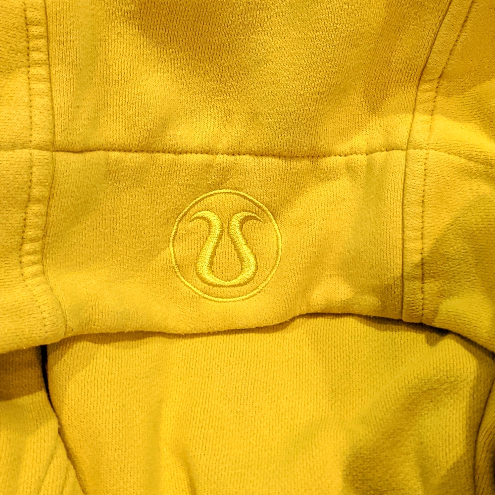 Citron yellow scuba hoodie